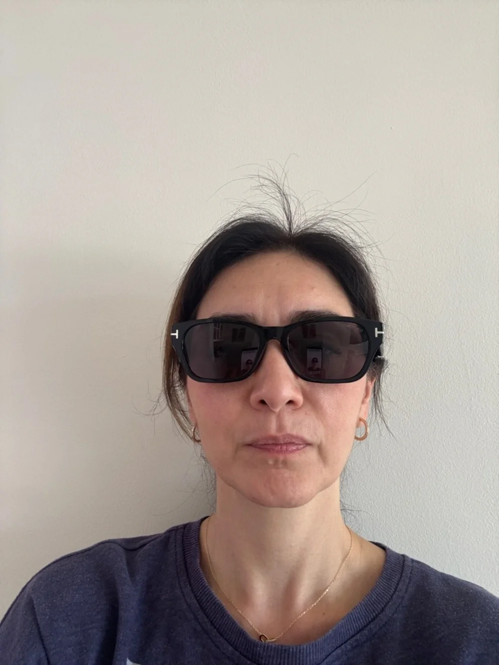 Tom Ford Black Square women Sunglasses with Dark Lenses TF 959-D 01A 54 18 145*3 - Picture 6 of 6